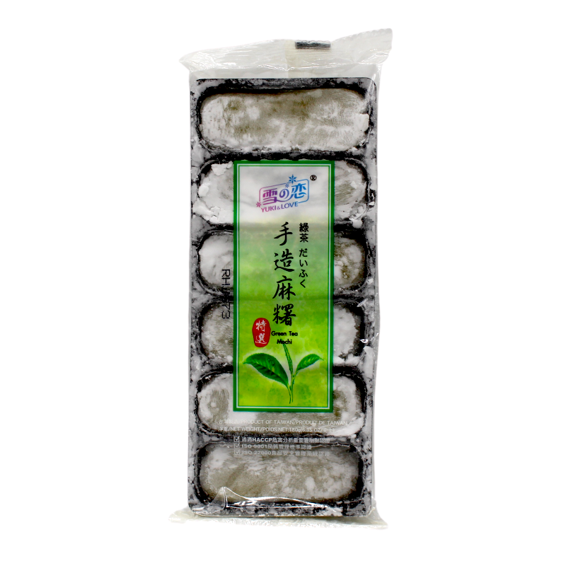 YL Handmade Mochi - Green Tea 180g 雪之恋 手造麻糬 ( 绿茶 )