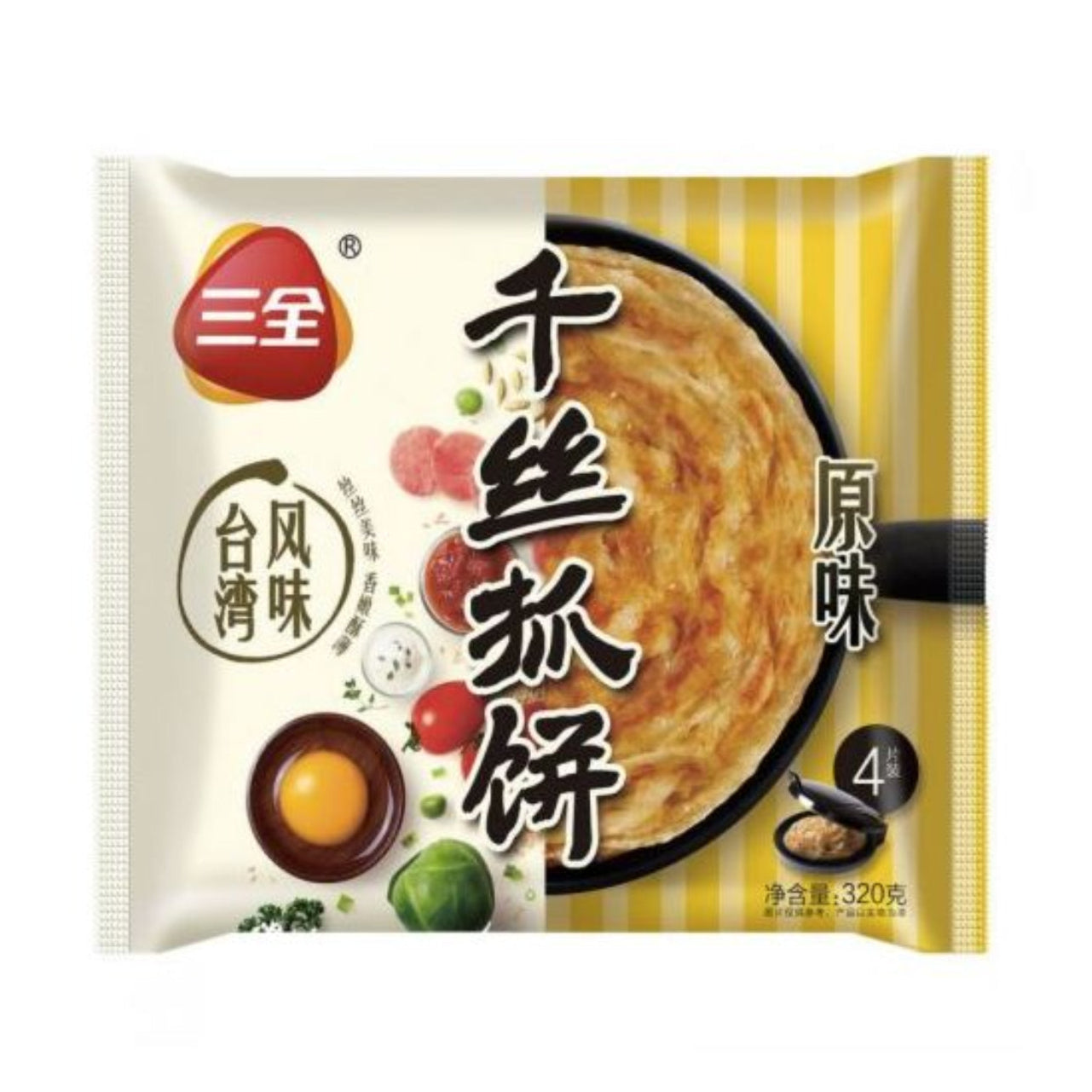 SQ Original Flavour Pancake 320g 三全 原味千丝抓饼