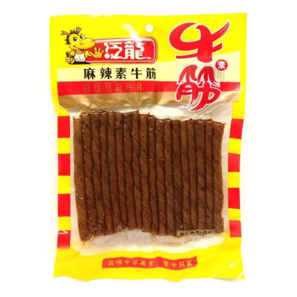 FL Spicy Beef Flavour Beancurd 100g 泛龙 麻辣素牛筋