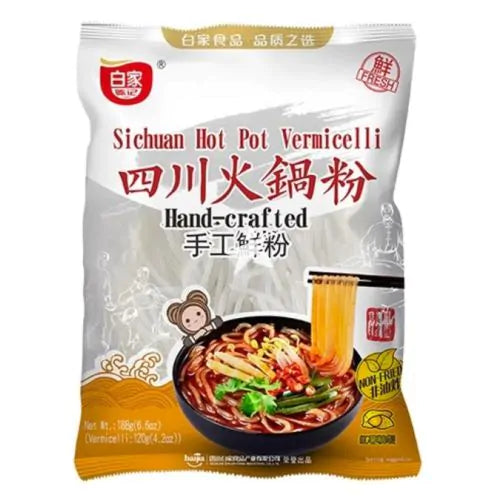 BJ Sichuan Hot Pot Vermicelli 188g 白家 四川火锅粉