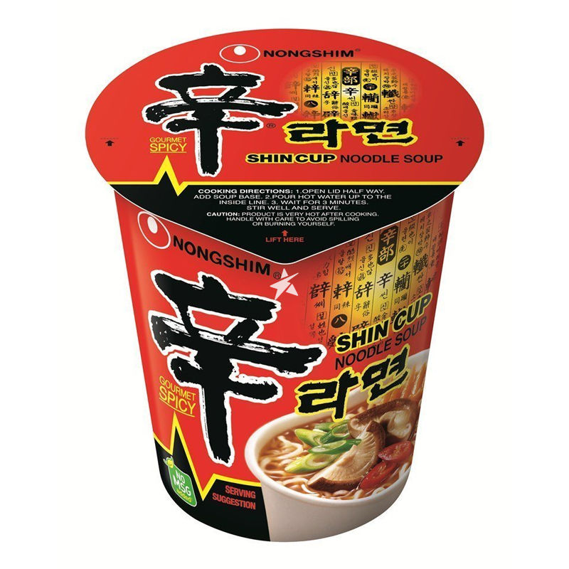 Nongshim Shin Cup Noodle Soup 68g 农心 辛辣杯面
