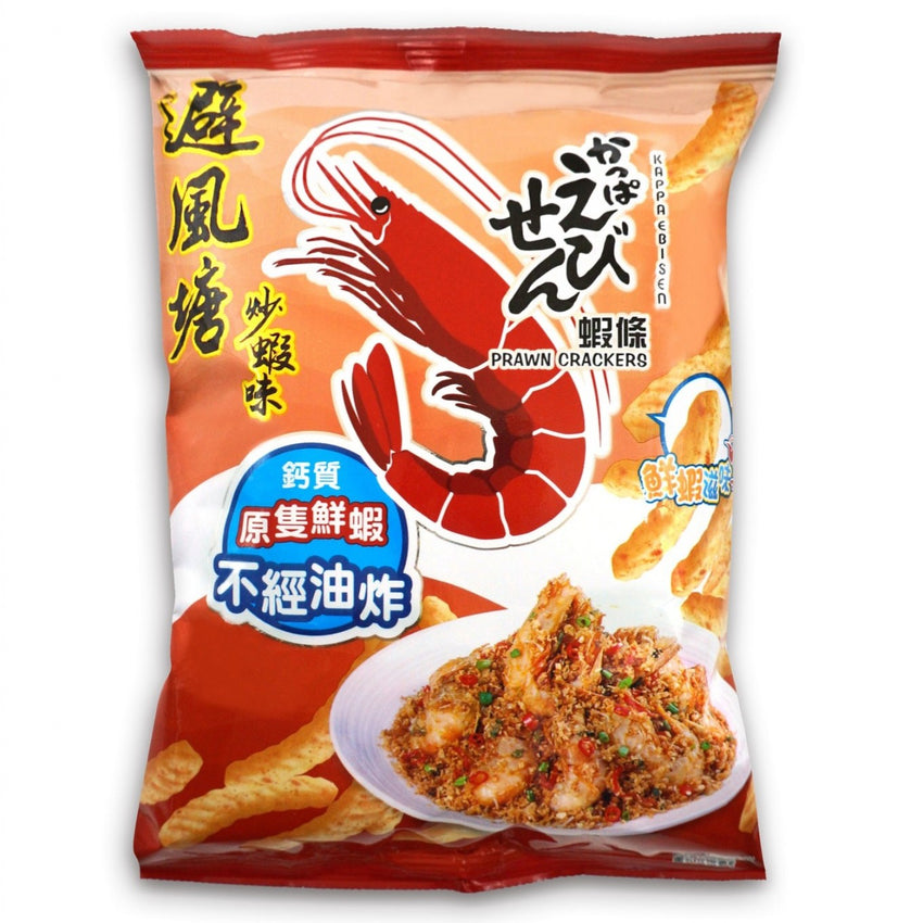 Calbee Prawn Crackers - Typhoon Shelter Fried Prawn 40g 卡乐B 虾条 避风塘炒虾