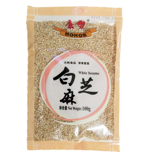 HR White Sesame With Skin 100g 康乐 带皮白芝麻