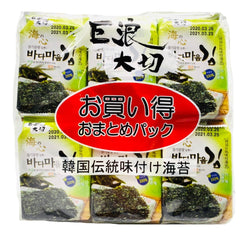 EDO Laver Seasoned Seaweed 12pcs 48g 巨浪大切 胡麻油竹盐紫菜 12包入