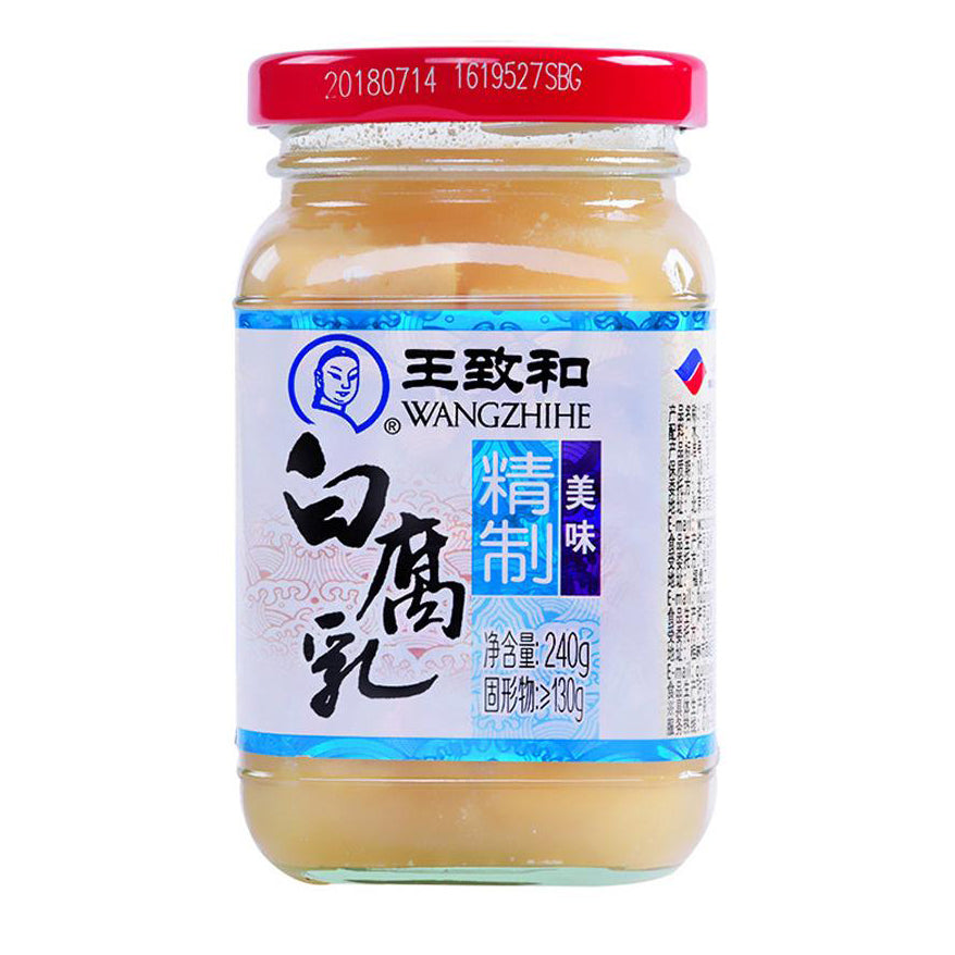 WZH White Bean Curd 240g jar 王致和 白腐乳