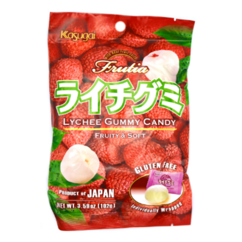 Kasugai Gummy Chews - Lychee 102g Kasugai 果汁軟糖 - 荔枝