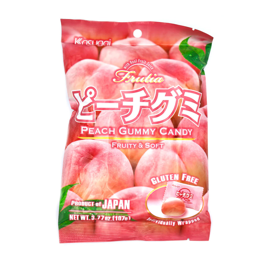 Kasugai Gummy Chews - Peach 107g Kasugai 果汁軟糖 - 白桃