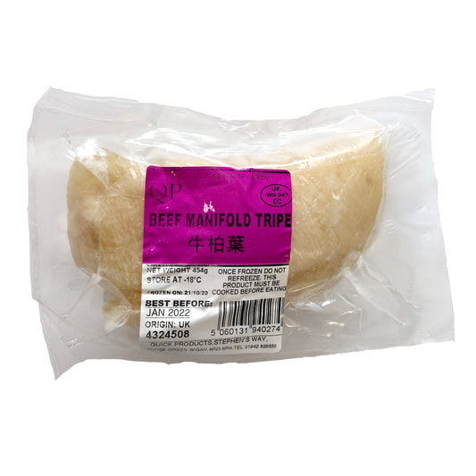 QP Beef Manifold Tripe 454g QP 牛百叶 每包