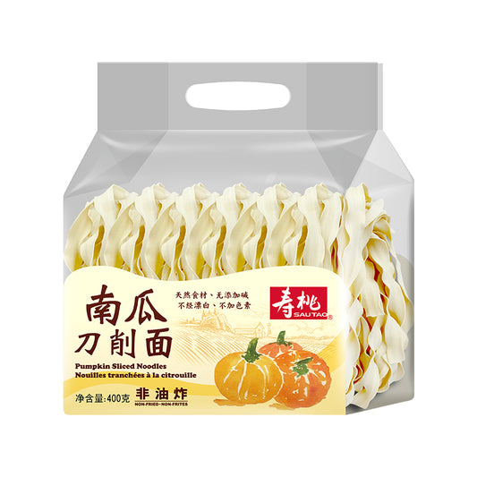 壽桃牌 南瓜刀削麵 400g ST Pumpkin Sliced Noodles