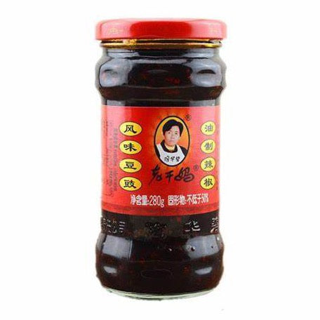LGM Preserved Black Beans in Chilli Oil 280g jar 老干妈 风味豆豉油制辣椒