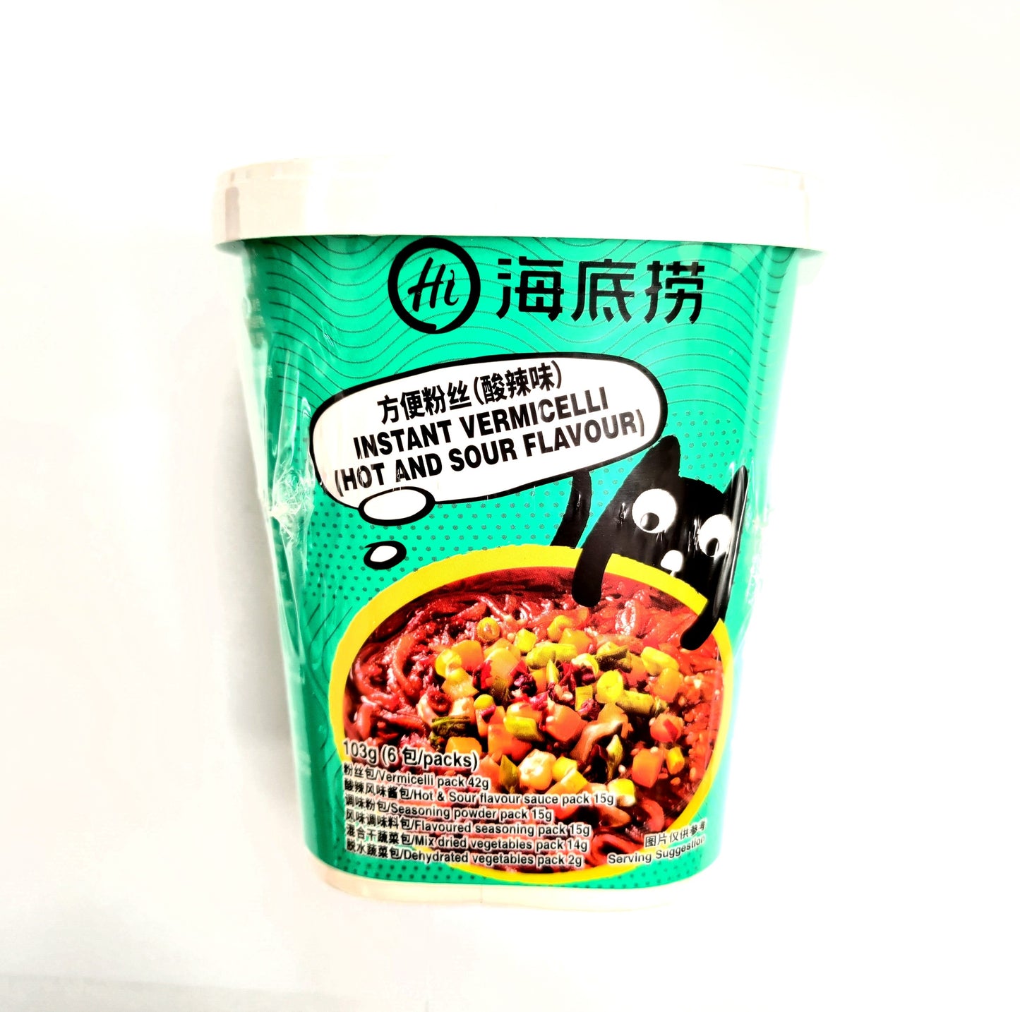 HDL Instant Vermicelli Hot and Sour Flav 122g 海底捞 方便粉丝 酸辣味
