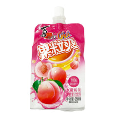 Strong Fruit Flavored Drink - Peach 258ml 喜之郎 果粒爽 - 水蜜桃汁