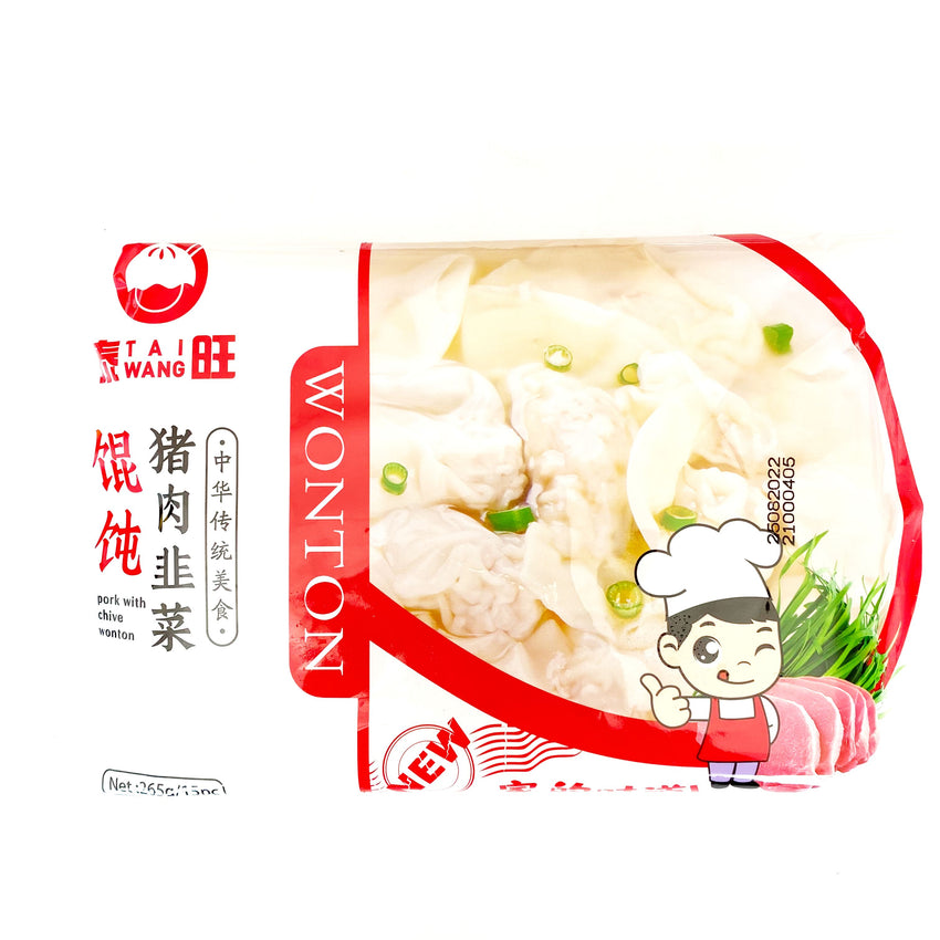 TaiWang Pork With Chive Wonton 265g 泰旺 猪肉韭菜馄饨