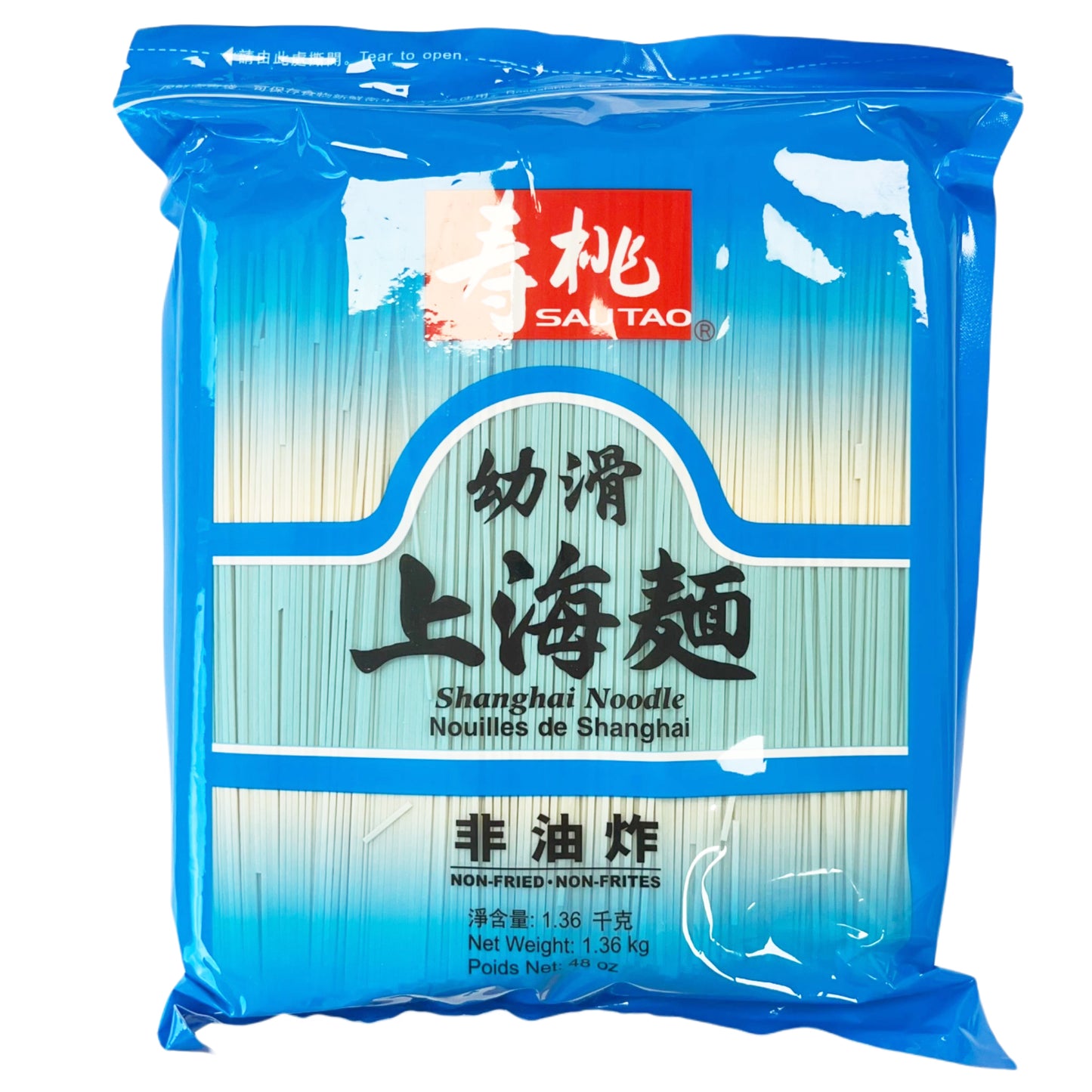 壽桃牌 上海麵 (家庭装) 1.36kg ST Shanghai Noodle