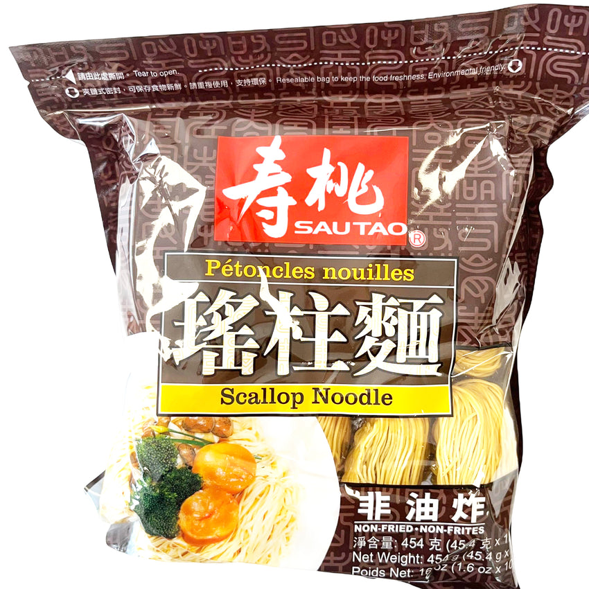 ST Scallop Noodles - Thin 454g 寿桃 瑶柱面