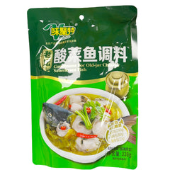 WJT Condiment for Old-Jar Chinese Sauerkraut Fish 338g 味聚特 老坛酸菜鱼调料