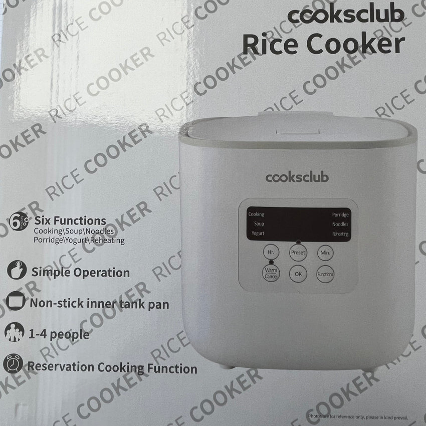 Cooksclub Multi Function Rice Cooker 1.6L Cooksclub 智能电饭煲