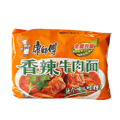 KSF Instant Noodles Spicy Beef Noodles 5x100g 康师傅 香辣牛肉面 5包装…