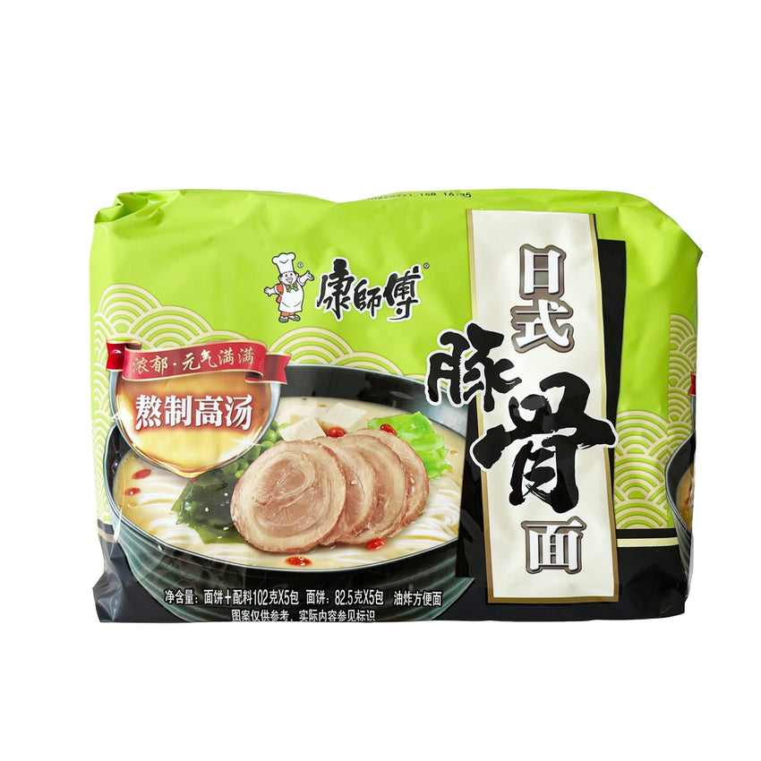 KSF Instant Noodles Japan Tonkotsu Ramen 5x102g 康师傅 熬制高汤 日式豚骨面 5包装