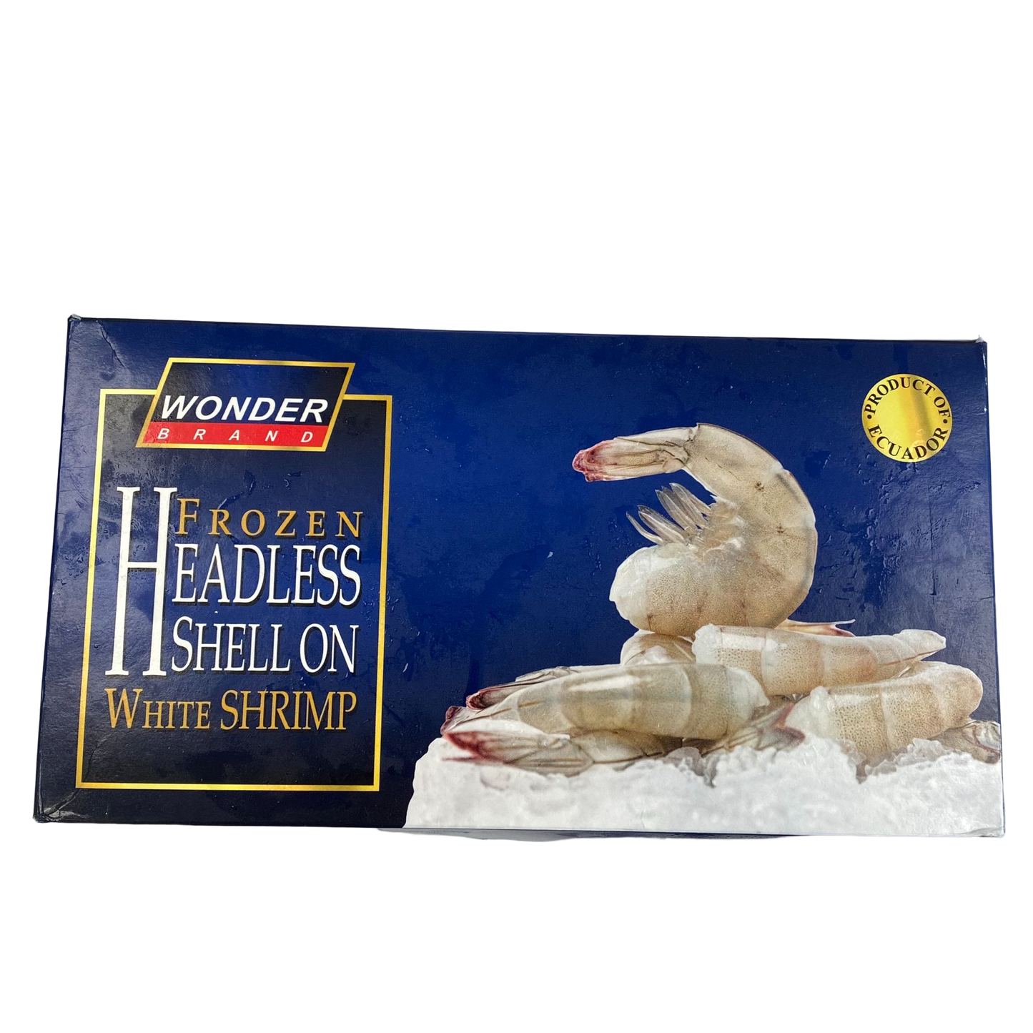 26/30 Wonder Brand Frozen Headless Shell On White prawn 1.8kg 26/30 去头有壳虾 每盒