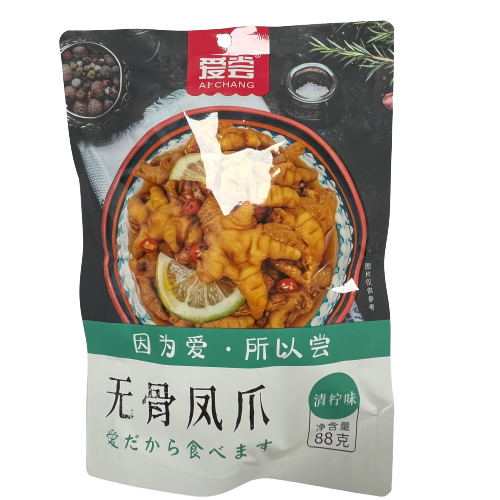 [促銷] AC Boneless Chicken Feet Lemon Flav 88g 爱尝 无骨凤爪 青柠味