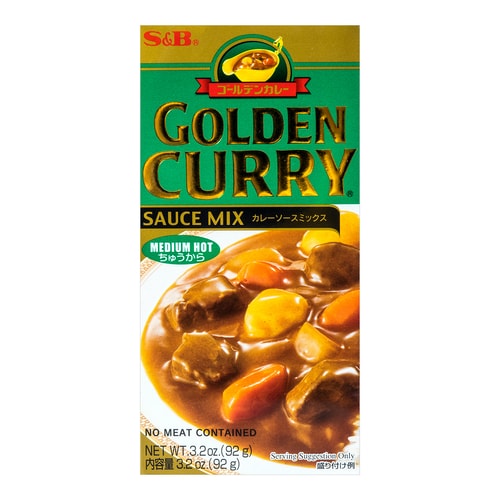 S&B Golden Curry Roux ( Medium ) 92g S&B 金咖喱 ( 中辣 )