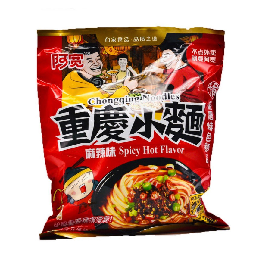 AK Chongqing Noodles Bag - Spicy Hot 100g 阿宽 袋装重庆小面 - 麻辣