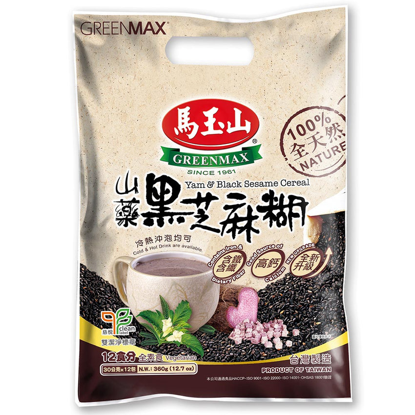 GM Yam and Black Sesame Cereal 360g 马玉山 山药黑芝麻糊