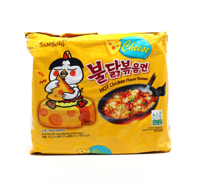 SamYang Hot Chicken Ramen Multi Cheese 700g 三养 火鸡面芝士味 五连包