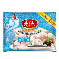 FA Pork Shiitake Mushroom & Black Fungus Dumplings 400g 香源 猪肉三鲜水饺