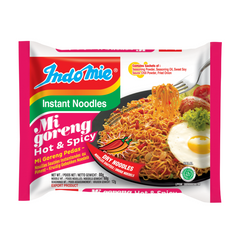 Indomie Instant Noodles Mi Goreng Hot & Spicy 80g (1 pack/1box) 營多 捞面 辣味 (單包/原箱)