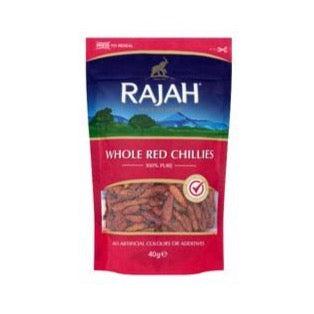 Rajah Whole Red Chillies 40g Rajah 辣椒干